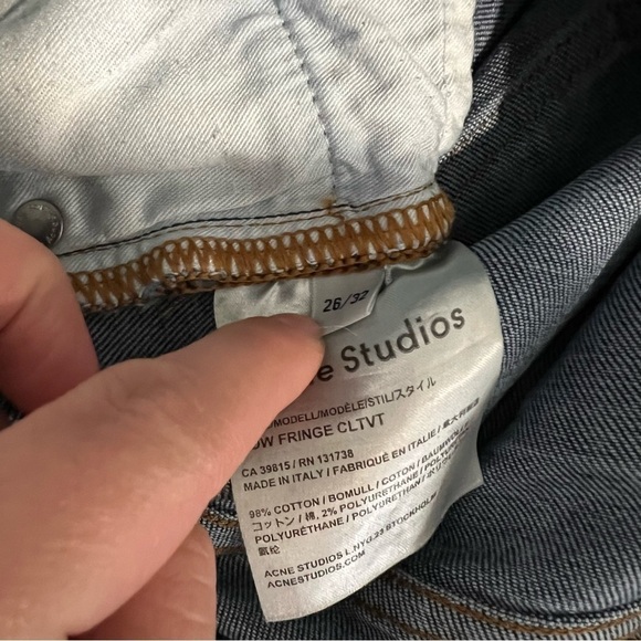 Acne Studios Row Fringe CLTVT Jeans - Picture 11 of 12